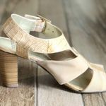 Mootsies Tootsies Block Heel Tan Taupe Faux Leather Sandals, sz. 7 Photo 9