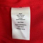 Talbots Women's  Plus Mid Length Boucle Wool Blend Coat Jacket Sz 14W Bright Red Photo 7