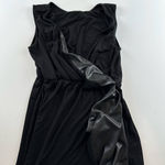 Casual Couture by Green Envelope faux wrap dress with faux leather flap Size M Size M Photo 5