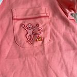 Roller Rabbit NWT  Pink Watermelon Monkey Embroidered Polo Pajamas Size Small Photo 5