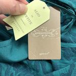 Moulinette Soeurs Anthropologie NWT Teal Green Fluttered Scrollwork Mini Dress Photo 6