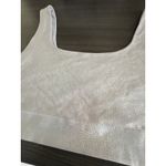 Fabletics Harlyn Midi Medium Impact Sports Bra Women's XXL Silver Glitter Photo 1