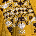 Faherty Dark Western Pompano shirt SZ M Country Cowgirl Fall Boho Fall Cottage Gold Size M Photo 3