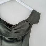 LIONESS  Win Some Lose Some Ruched Mini Dress in Moss Green XS Photo 6