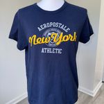 Aeropostale New York Athletic Graphic T-Shirt Tomboy Navy Blue Size Large Y2K Photo 0