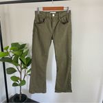frame denim Frame Le Crop Mini Boot Washed Army Green Pants Size 24 Photo 2