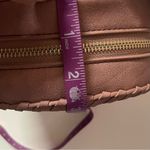 Francescas Dusty Dark Rose Circle Whipstitch Trim Crossbody Faux Leather Bag NWT Pink Photo 6