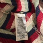 Stateside 💜  Red Navy Green Tan Striped Stretchy T-shirt Dress Photo 3