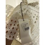 Sacai square lace white woven eyelet fit flare skirt size 2 NEW $1200 Photo 7