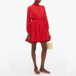 RHODE Caroline Godet Crepe Mini Dress Photo 0