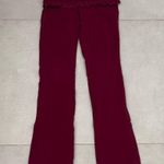 PINK - Victoria's Secret Victoria's Secret PINK XS Burgundy Leggings 88% cotton 12% spandex Photo 0