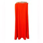 Madewell  women’s Linen Maxi Slip Skirt red Size 12 NWT Photo 4