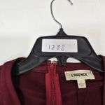 L'Agence  Thea Twist Front Dress in Black Cherry Size 0 Photo 16