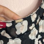 Free People Mesh Meg’s Blouse Animal Print BubbleHem Top. Size M Photo 3