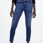 ZARA NWT MID-RISE SKINNY JEANS RAW HEM ZIP CUFFS WOMENS SIZE 4 BLUE Photo 0