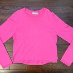 Aritzia Babaton Nathaniel Merino Wool Sweater Fluro Pink Photo 2