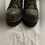 YRU SLAYR GLITTER BLACK PLATFORM BOOTS NWOB rave festival edc Size 7 Photo 4