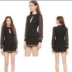 House of Harlow  Size Small Black Hendrix Shorts One Piece Long Sleeve Jumpsuit Photo 1