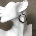 SIMON SEBBAG Sterling Silver Electroplated Drop Hoop Earrings Vintage Photo 8