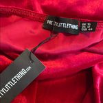 Pretty Little Thing Red Halter Jumpsuit Wide-Leg Photo 4