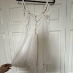 White Mini Milkmaid Dress Size L Photo 1