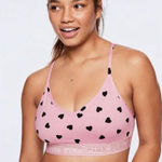PINK - Victoria's Secret Victoria’s Secret Pink Hearts Sport Bra Photo 0