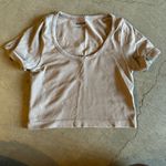  clothing Garage Sasha Seamless Scoop
Neck Tee in Gray Photo 3