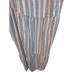 Old Navy  Maxi Dress Blue White Stripe Tiered Spaghetti Strap XL Photo 2
