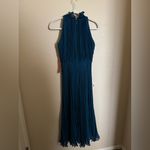 Jill Stuart Jill Jill‎ Stuart High Neck Pleated Gown in Jasper Green Size 0 NEW Photo 5