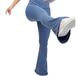 Aerie  High Waisted Crossover Flare Legging in Blue, size Medium Photo 0