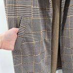 MELLODAY  Blazer Size Large NWT Plaid Houndstooth Longline Open Stretch Fall Photo 6