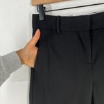 Everlane Dress Pants Womens 0 Black Wool Oxford Mid Rise Formal Wear Tapered Leg Photo 2