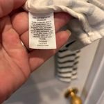 Caslon Women's Striped Knit Blazer Jacket Cream Navy Size L MInimalist Preppy Photo 7