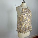 The Jetset Diaries  Palm Leaf Pleated Tank Top Photo 1