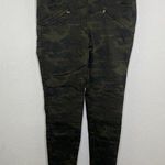 Zara Basic Denim Jeans Womens Size 8 Z1975 Moto Skinny Camo Zip Pockets Stretch Photo 0