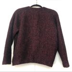 Isabel Marant Etoile Wool Tweed Sweater Deep V Neck Red Black Photo 4
