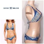Lucky Brand BoHo Chevron reversible bikini. Small NWT Photo 3