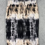 Arabella Tie Dye Skirt Womens Large‎ Boho Chic Knee Length Coquette Black Photo 0