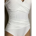 Tommy Bahama New. white cross front swimsuit. Size 8. Retail $140 Photo 4