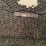 Zaful , Black Sweater,‎ Off the Shoulder, Cropped, Distressed, one Size. Photo 2