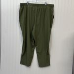 On 34th women's olive green plus size pull on pants drawstring size 3X Photo 4