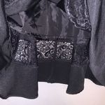 EXPRESS  black lace pleated midi a-line skirt Photo 4