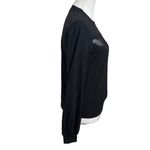 Cami NYC  Adalynn Jersey Top Black Sheer Lace Panel Long Sleeve Women’s XS Photo 3