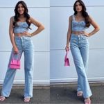 ZARA denim corset top NWT Photo 1