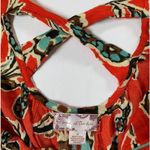 Band of the Free Teresa Tangerine Floral Tank Mini Dress M Photo 9
