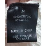 Wishlist Knit Top Womens Size M White Mock Neck Perforated Lightweight Summer Photo 4