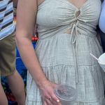 Illa Illa Striped Flowy Mini Dress  Tiered  Photo 1