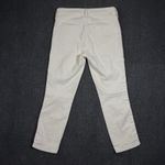 MOTHER The Mid Rise Dazzler Crop Jeans Womens Size 30 Off White Straight Leg Zip Photo 1