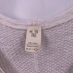 Free People WE THE FREE Ivory Rayon Waffle Knit Long Sleeve Knit Top Size Large Photo 2