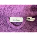 LL Bean Womens Purple Fleece Full Zip Long Robe Lounger Size L Cozy Minimalist Size L Photo 7